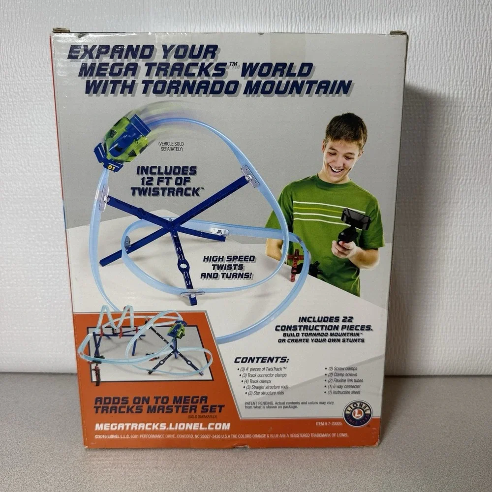 Lionel Mega Track 12 Ft Twistrack Tornado‎ Mountain Adds to Meg Master 23 Ps Set